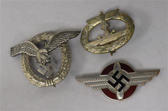 A German U-boat badge